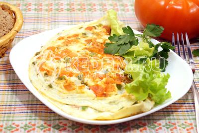 Omlet с помидорами «Неаполитанский»